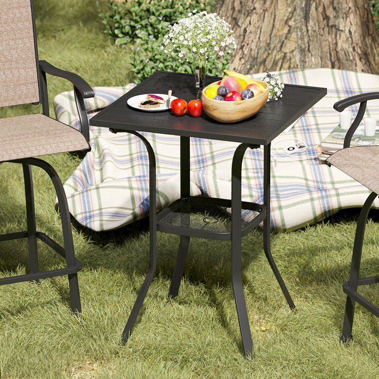 Outdoor bar table and chairs set hot sale